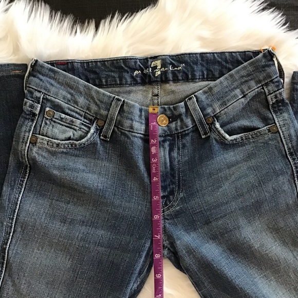 7 For All Mankind Blue & Pink A Pocket Bootcut - Picture 4 of 6